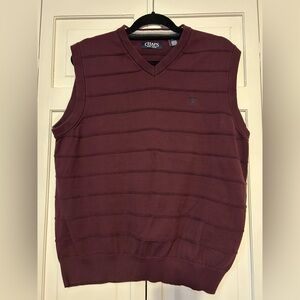 Chaps Men's Burgundy Sweater Vest